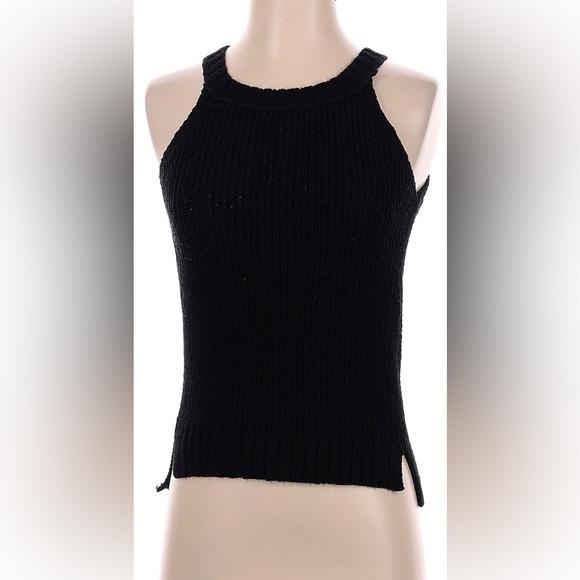 Point Sur: High Neck Sleeveless Sweater - Picture 1 of 11